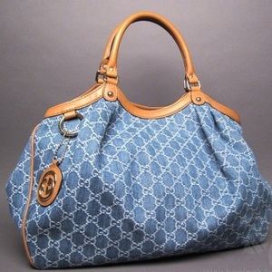 Gucci Large Denim Satchel 👜